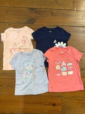 Carter's toddler short-sleeved shirts set of 4